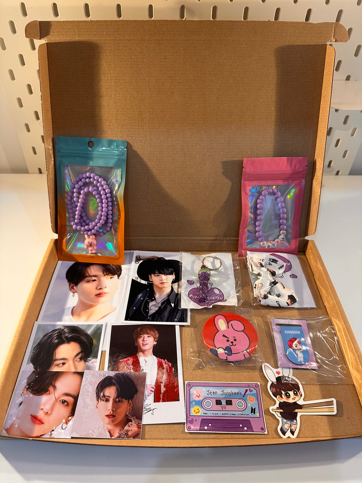 BTS-Inspired ,K-pop Fan Stationery Gift Box | Choose Your Bias | Handmade Posters, Photocards, Stickers & Accessories.