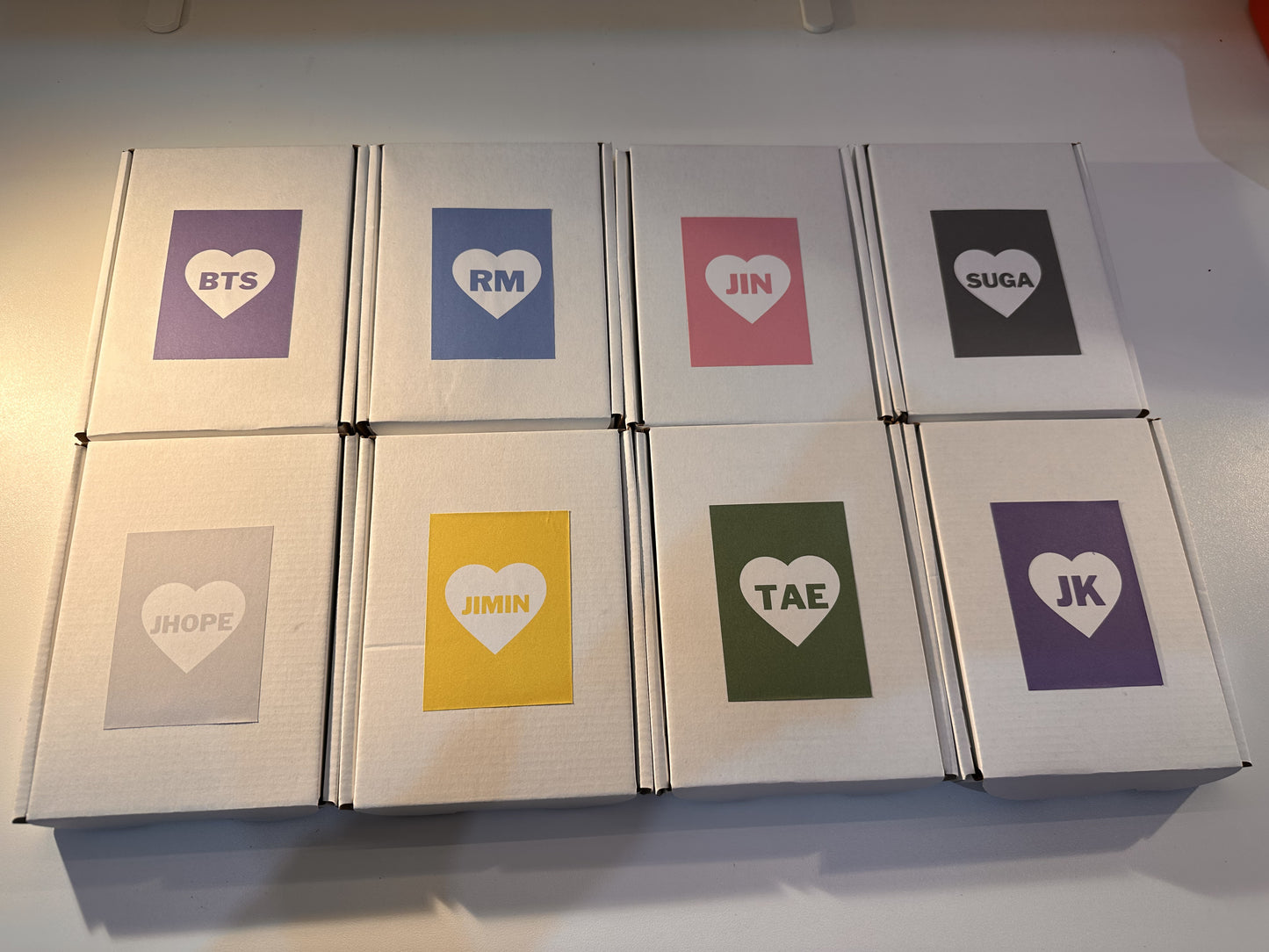 Custom K-Pop Stationery Mystery Gift Set | Handmade Fan Pack | Purple Idol Collection